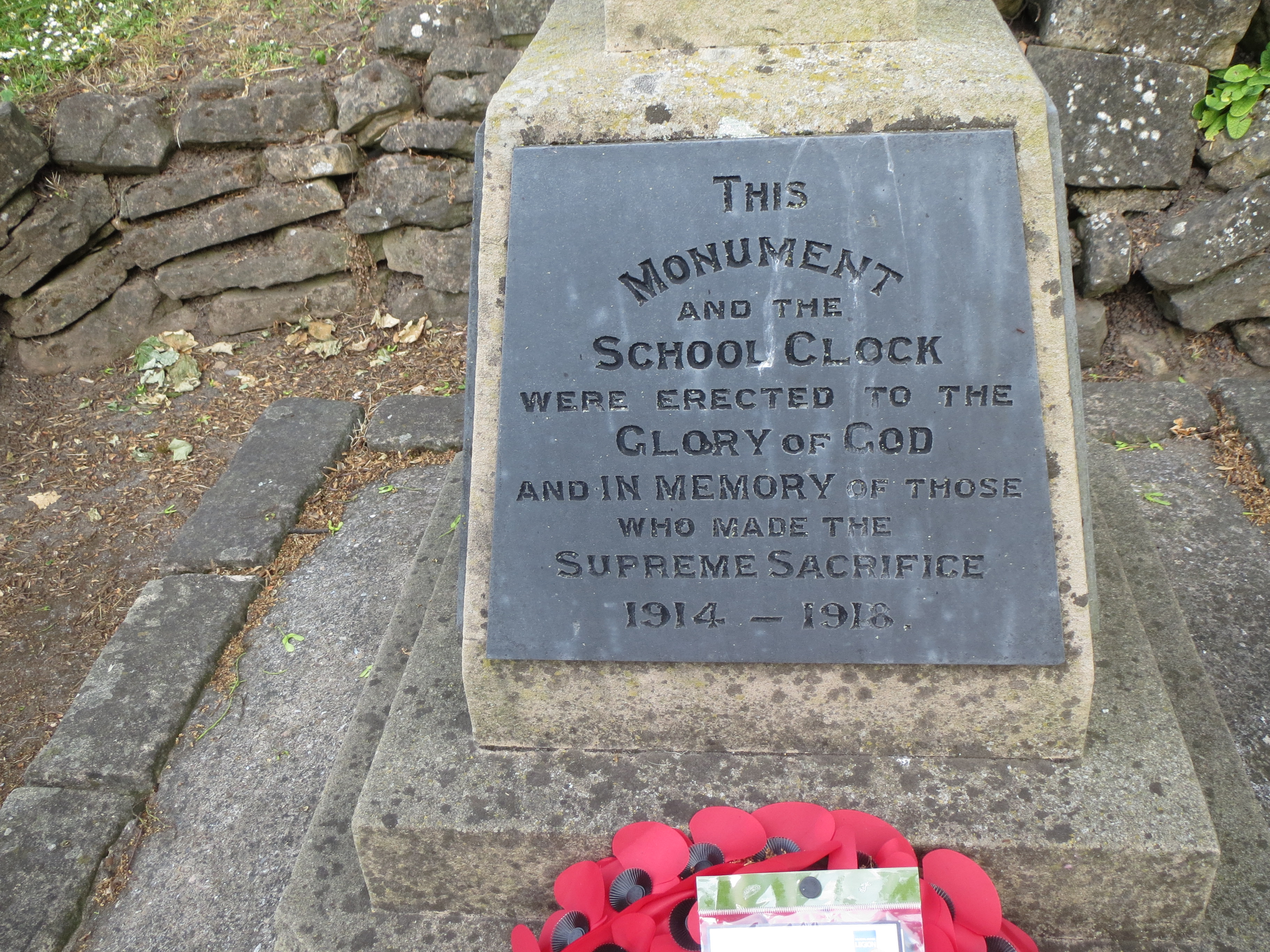 war memorial plate