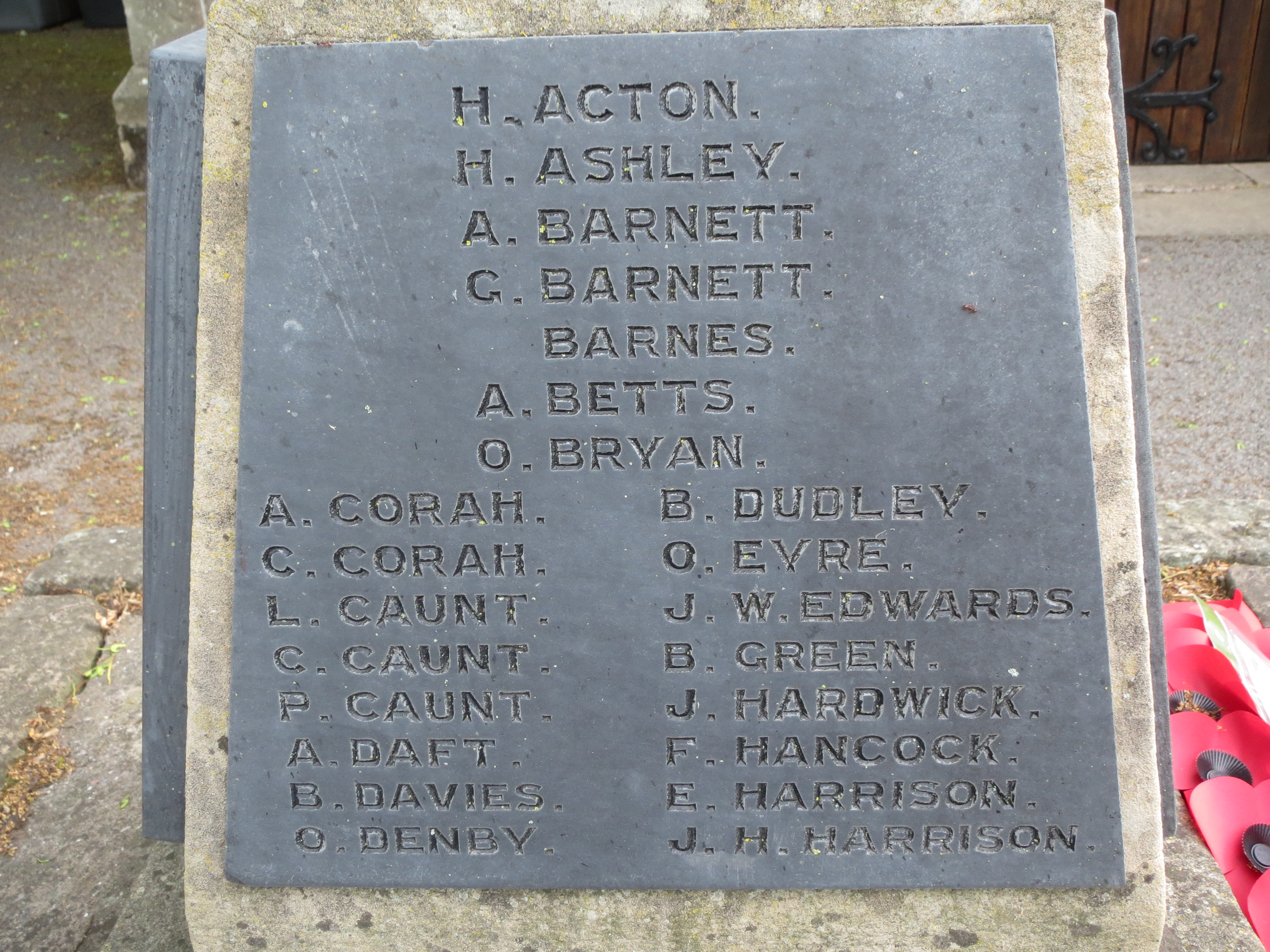 war memorial plaque