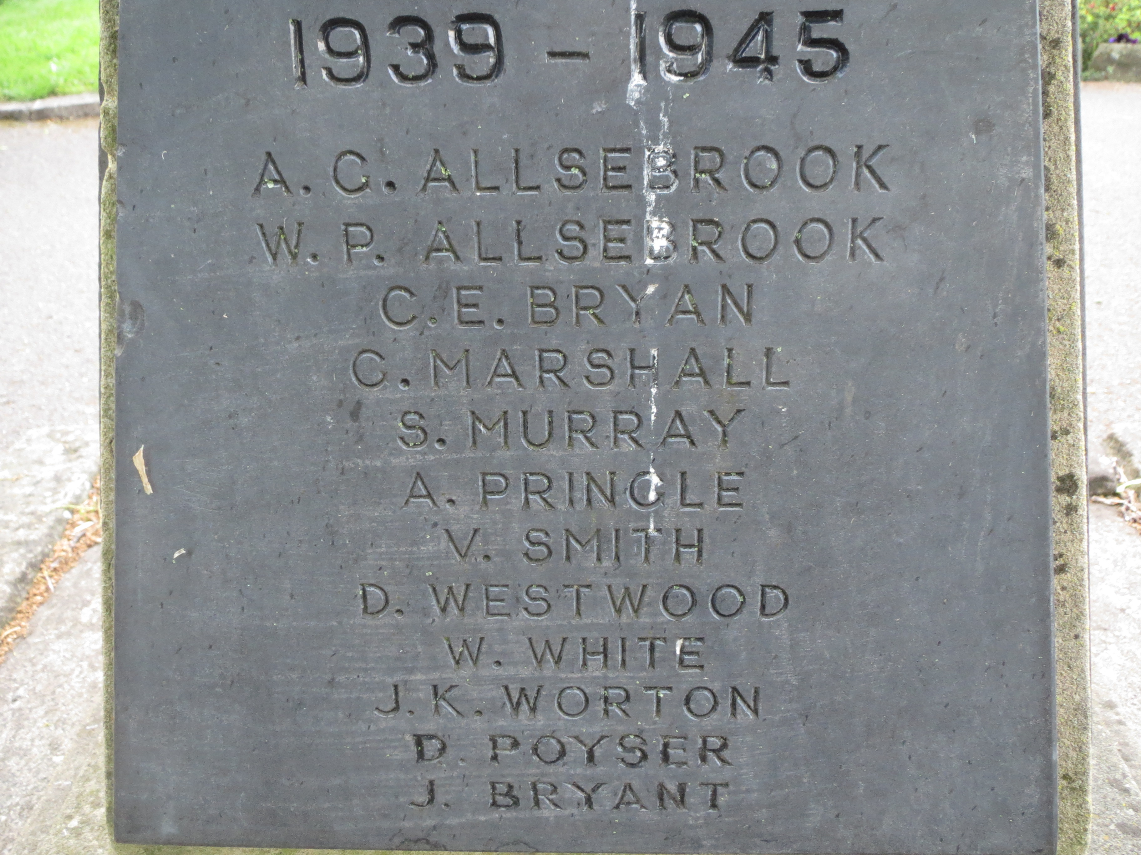 war memorial plaque